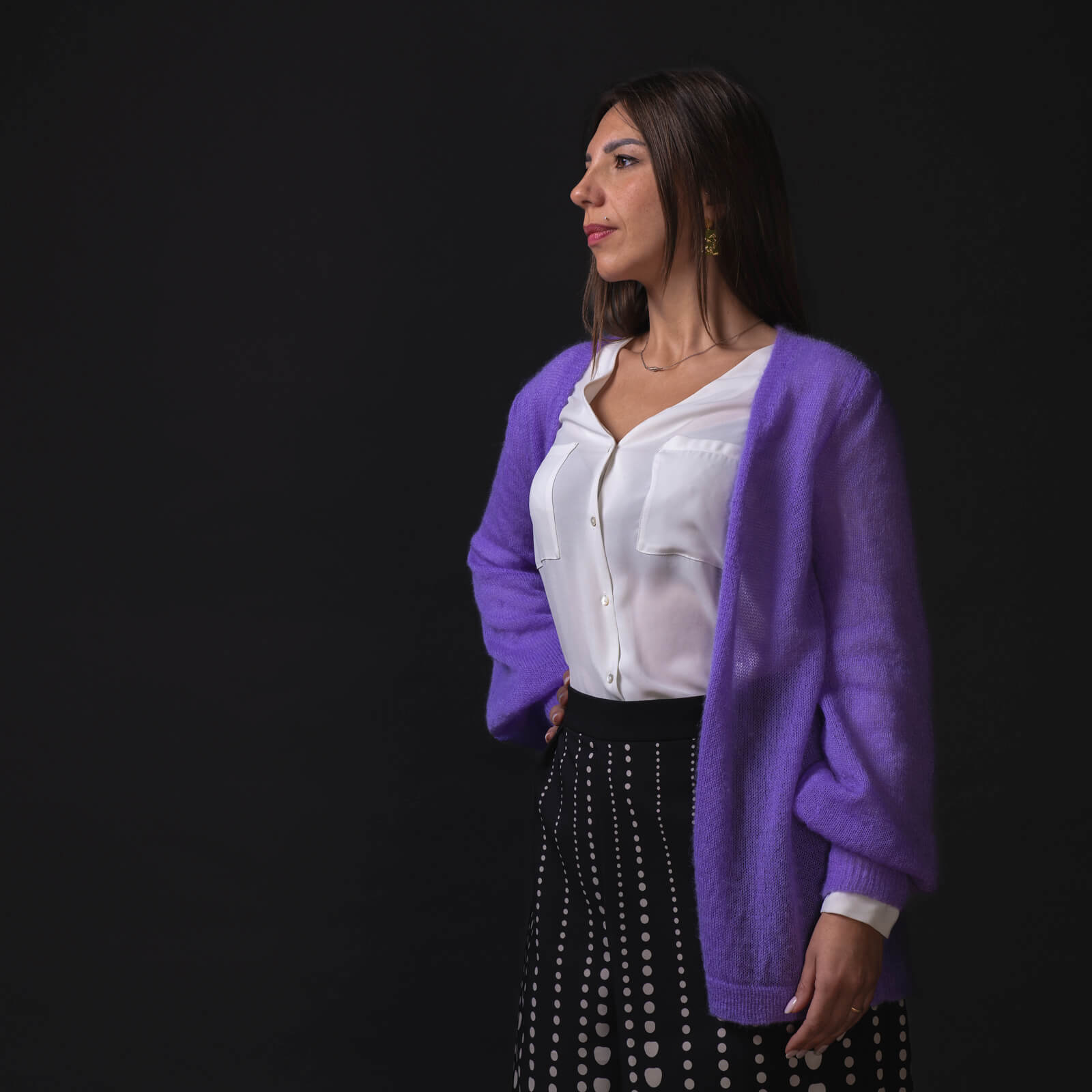 Pantalone Guenda panta palazzo cuori - immagine 4