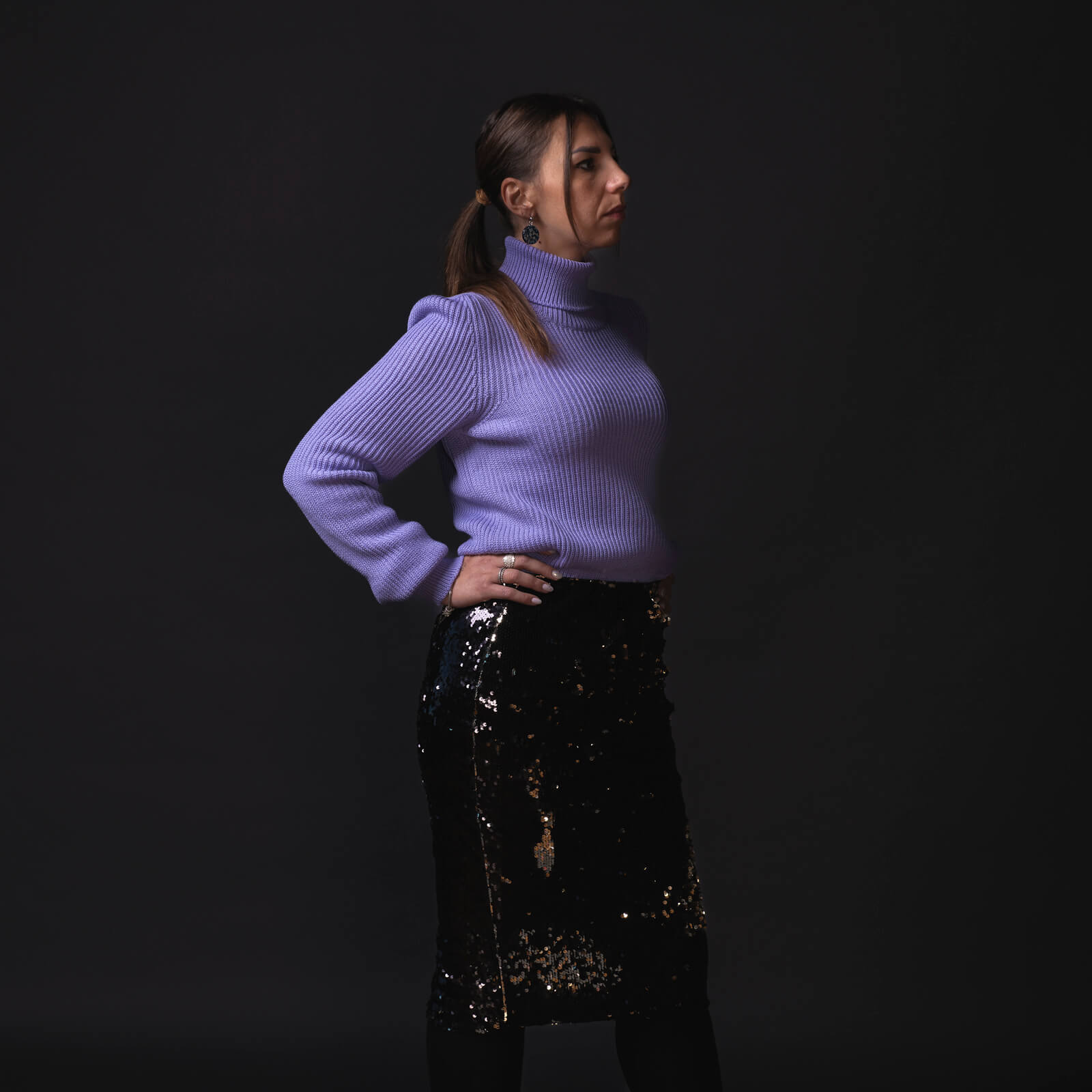 Dolcevita Matilda lilla in lana merinos - immagine 3