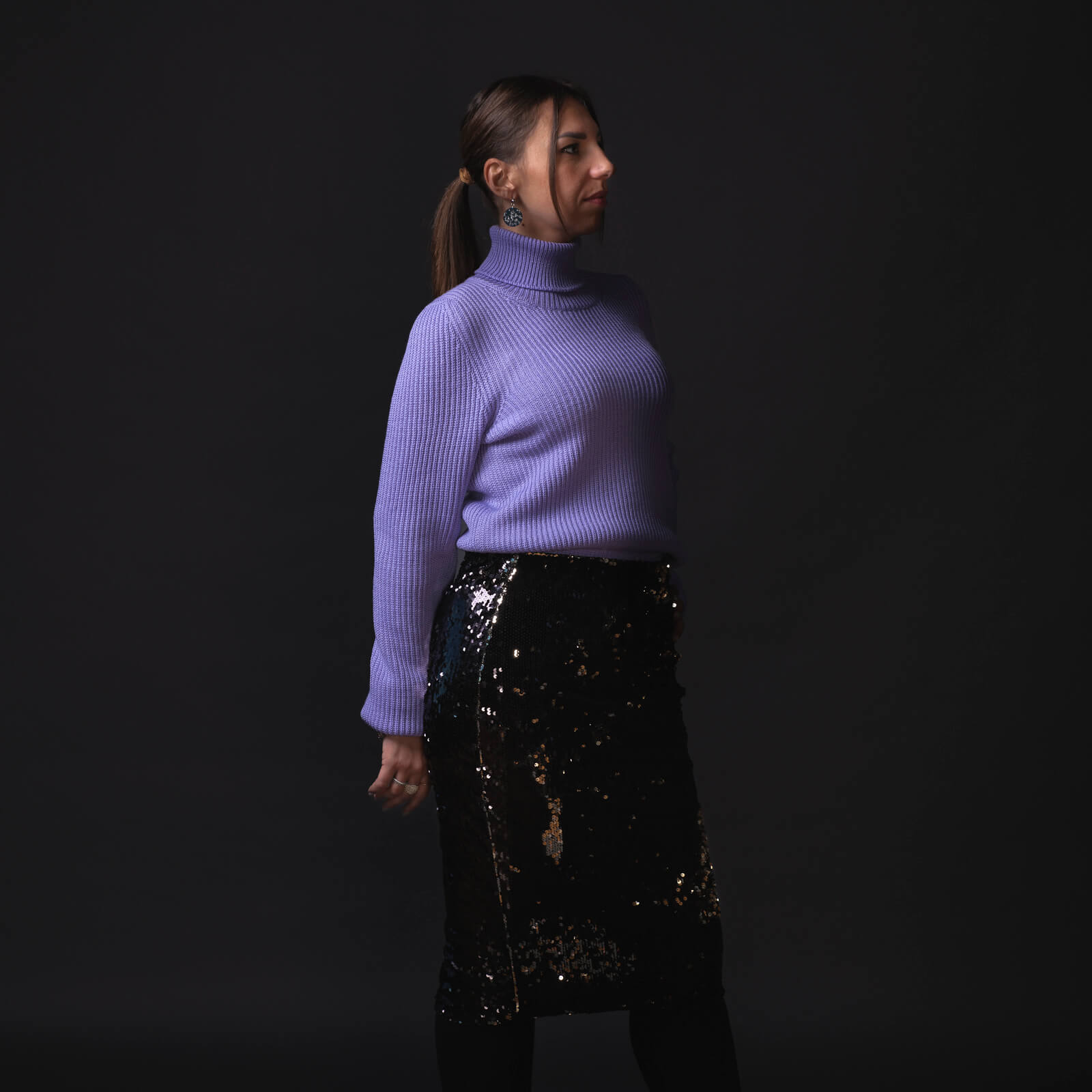 Dolcevita Matilda lilla in lana merinos - immagine 4
