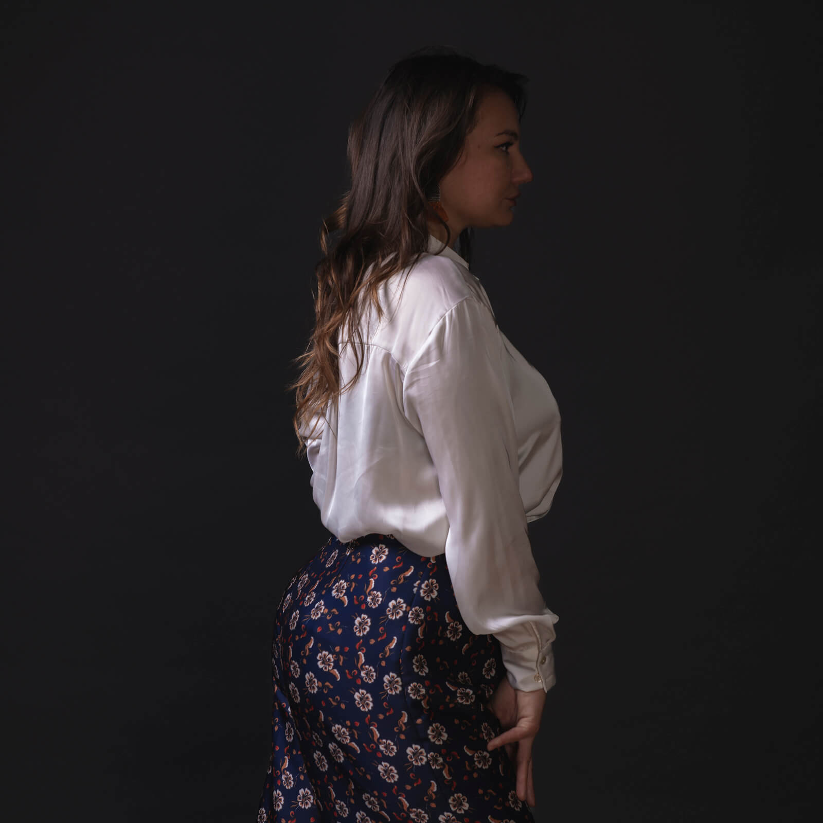 Pantalone Guenda panta palazzo fiori - immagine 2